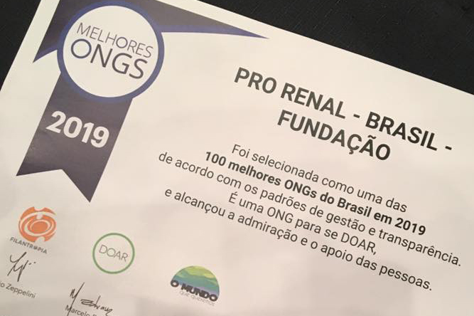 Somos uma das melhores ONGs do país!